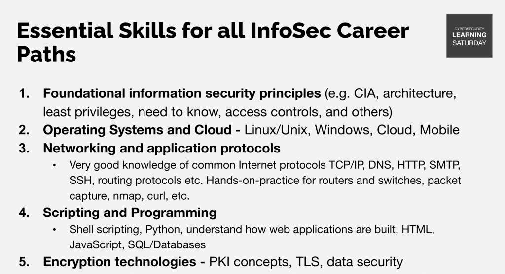 Essential Skills for InfoSec paths