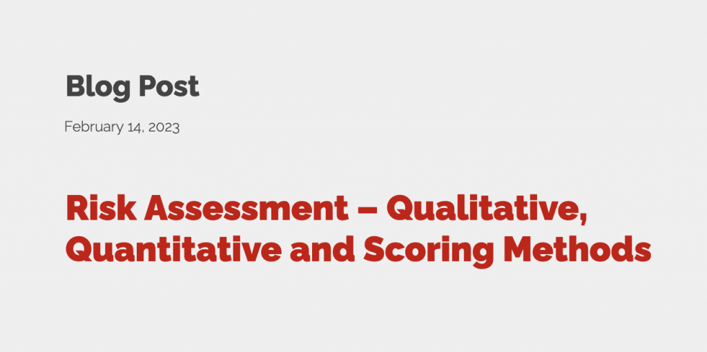 Risk Assessment Qualitative, Quantitative and ScoringRafeeq Rehman